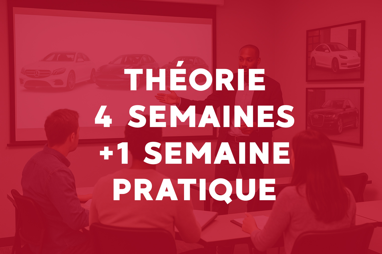 Théorie 4 semaines + 1 semaine pratique